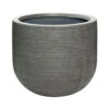 Cody Plant Pot - Ridged Dark Grey