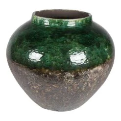 Lindy Jar Plant Pot - Black Green 14 Lindy Jar Plant Pot - Black Green -Indoor Plant Store 6PTR62411