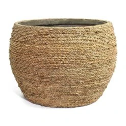 Abby Plant Pot - Straw Grass -Indoor Plant Store Abby Plant Pot Straw Grass 40cm