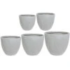 Ace Planters - Set Of 5 - Grey