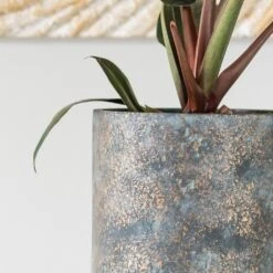 Aily Plant Pot - Earth Cement -Indoor Plant Store Aily Anthracite 2
