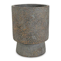 Aily Plant Pot - Earth Cement -Indoor Plant Store Aily Plant Pot Anthracite 14x18cm