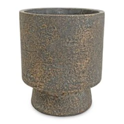 Aily Plant Pot - Earth Cement -Indoor Plant Store Aily Plant Pot Anthracite 17x20cm