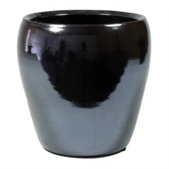 Amora Plant Pot - Anthracite Mirror 13 Amora Plant Pot - Anthracite Mirror -Indoor Plant Store Amora Plant Pot Anthracite Mirror 21x21cm