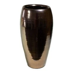 Amora Plant Vase - Black Gold 6 Amora Plant Vase - Black Gold -Indoor Plant Store Amora Plant Vase Black Gold 23x45cm