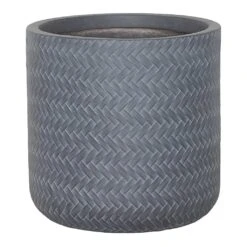 Angle Cylinder Plant Pot - Grey 12 Angle Cylinder Plant Pot - Grey -Indoor Plant Store Angle Cylinder Plant Pot Grey