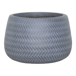 Angle Darcy Plant Pot - Grey