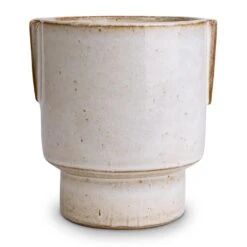 Aries Handles Plant Pot - White -Indoor Plant Store Aries Handles Plant Pot White 14x15cm