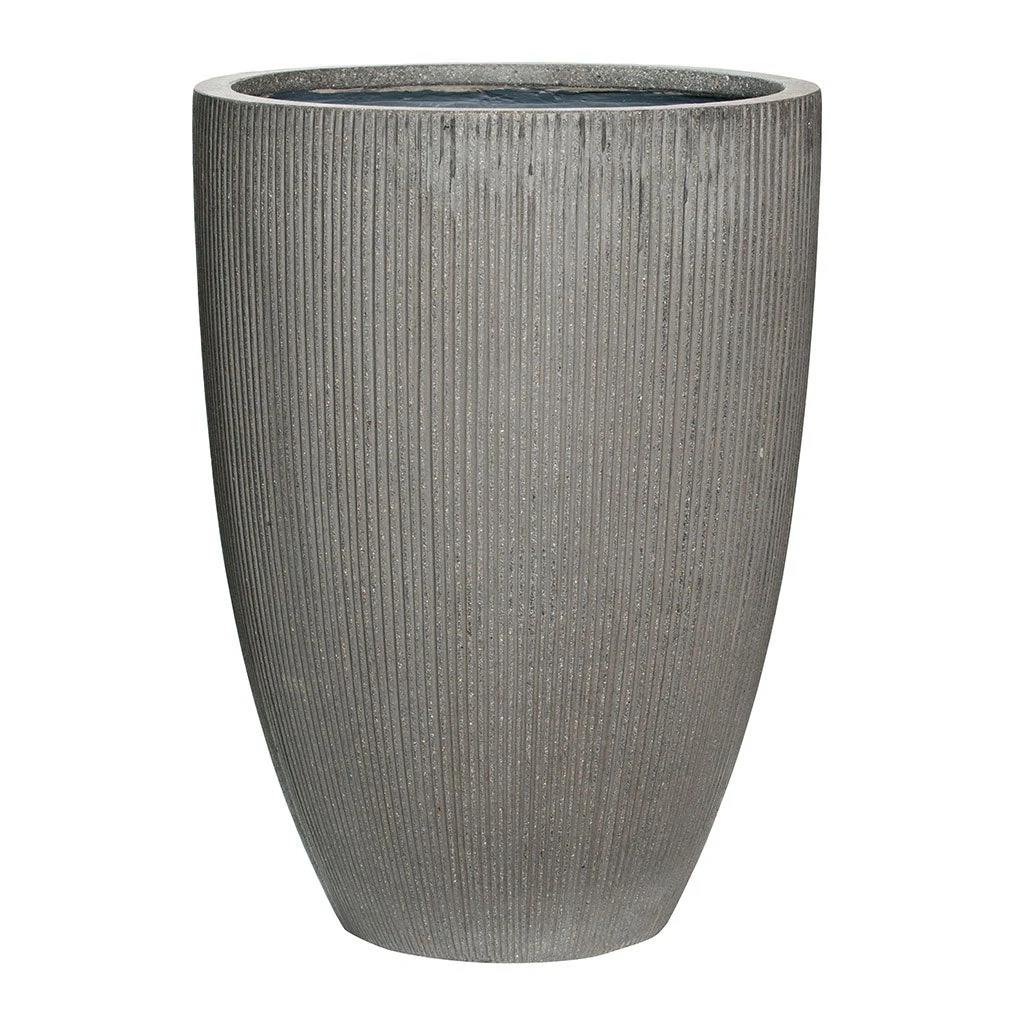 Ben Planter - Ridged Dark Grey 1 Ben Planter - Ridged Dark Grey