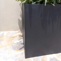 Block Natural Planter - Black 12 Block Natural Planter - Black -Indoor Plant Store Block Natural Planter Black 1