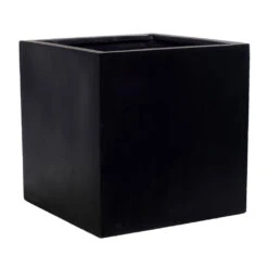 Block Natural Planter - Black 10 Block Natural Planter - Black -Indoor Plant Store Block Natural Planter Black 30x30x30cm