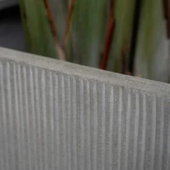 Block Planter - Ridged Cement 9 Block Planter - Ridged Cement -Indoor Plant Store Block Planter Ridged Cement 2