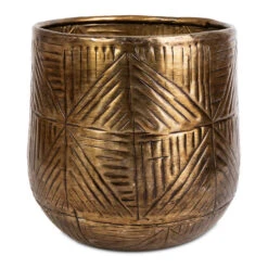 Calvin Metal Plant Pots - Set Of 3 - Matt Gold -Indoor Plant Store Calvin metal plant pots set of 3 matt gold 45cdb289 bf7c 4d57 88a6 296fd09583d9