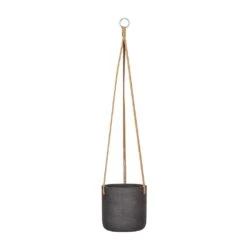 Charlie Hanging Plant Pot - Black Washed 14 Charlie Hanging Plant Pot - Black Washed -Indoor Plant Store Charlie Hanging Plant Pot Black Washed Medium