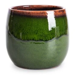 Charlotte Plant Pot - Green 23 Charlotte Plant Pot - Green -Indoor Plant Store Charlotte Plant Pot Green 15x13cm