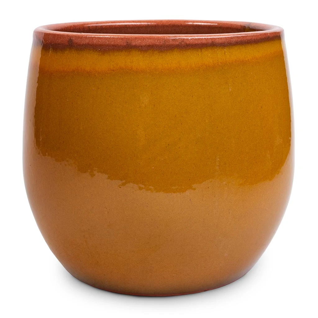 Charlotte Plant Pot - Spiced Ochre 1 Charlotte Plant Pot - Spiced Ochre