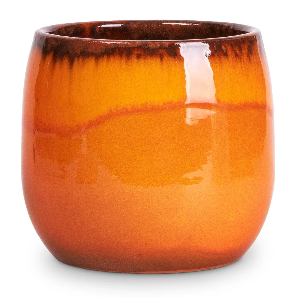 Charlotte Plant Pot - Orange 1 Charlotte Plant Pot - Orange