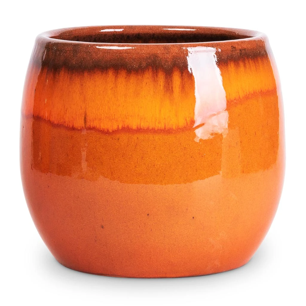 Charlotte Plant Pot - Orange 3 Charlotte Plant Pot - Orange - Image 3