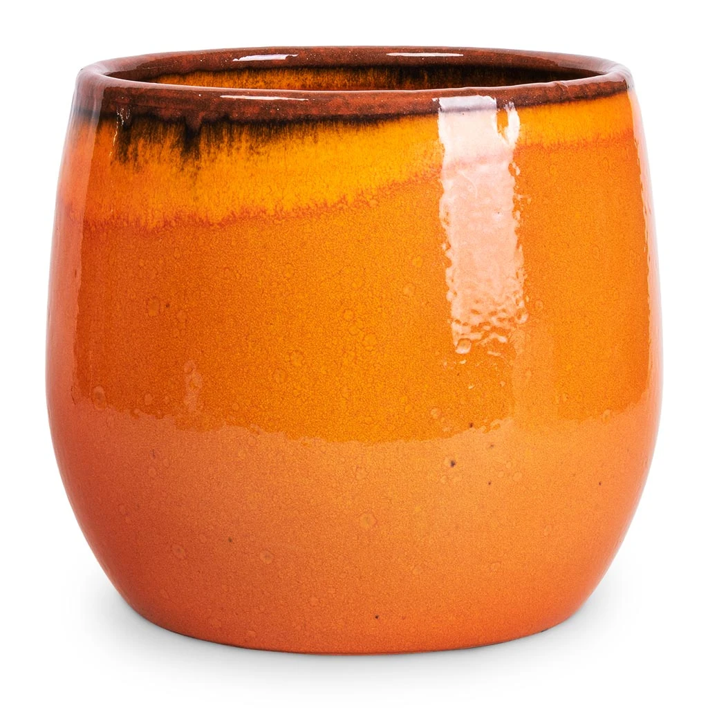 Charlotte Plant Pot - Orange 6 Charlotte Plant Pot - Orange - Image 6