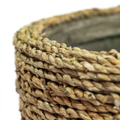 Cody Plant Pot - Straw Grass -Indoor Plant Store Cody Plant Pot Straw Grass Close Up