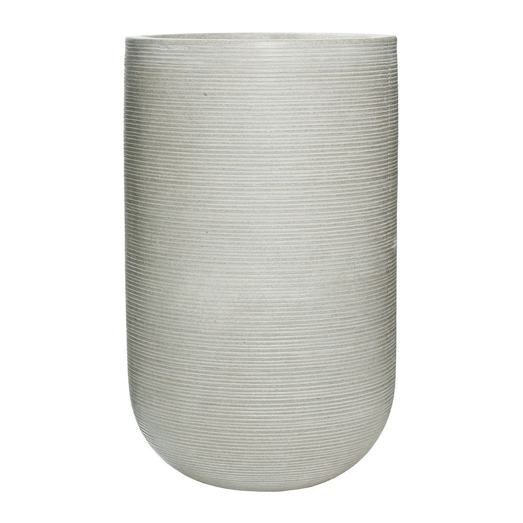 Cody Plant Vase - Ridged Cement 8 Cody Plant Vase - Ridged Cement - Image 8