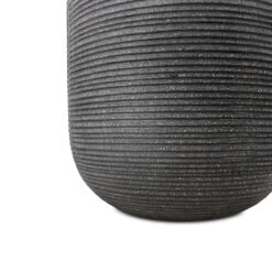 Cody Plant Vase - Ridged Dark Grey 31 Cody Plant Vase - Ridged Dark Grey -Indoor Plant Store Cody Plant Vase Ridged Dark Grey 28x45cm 4