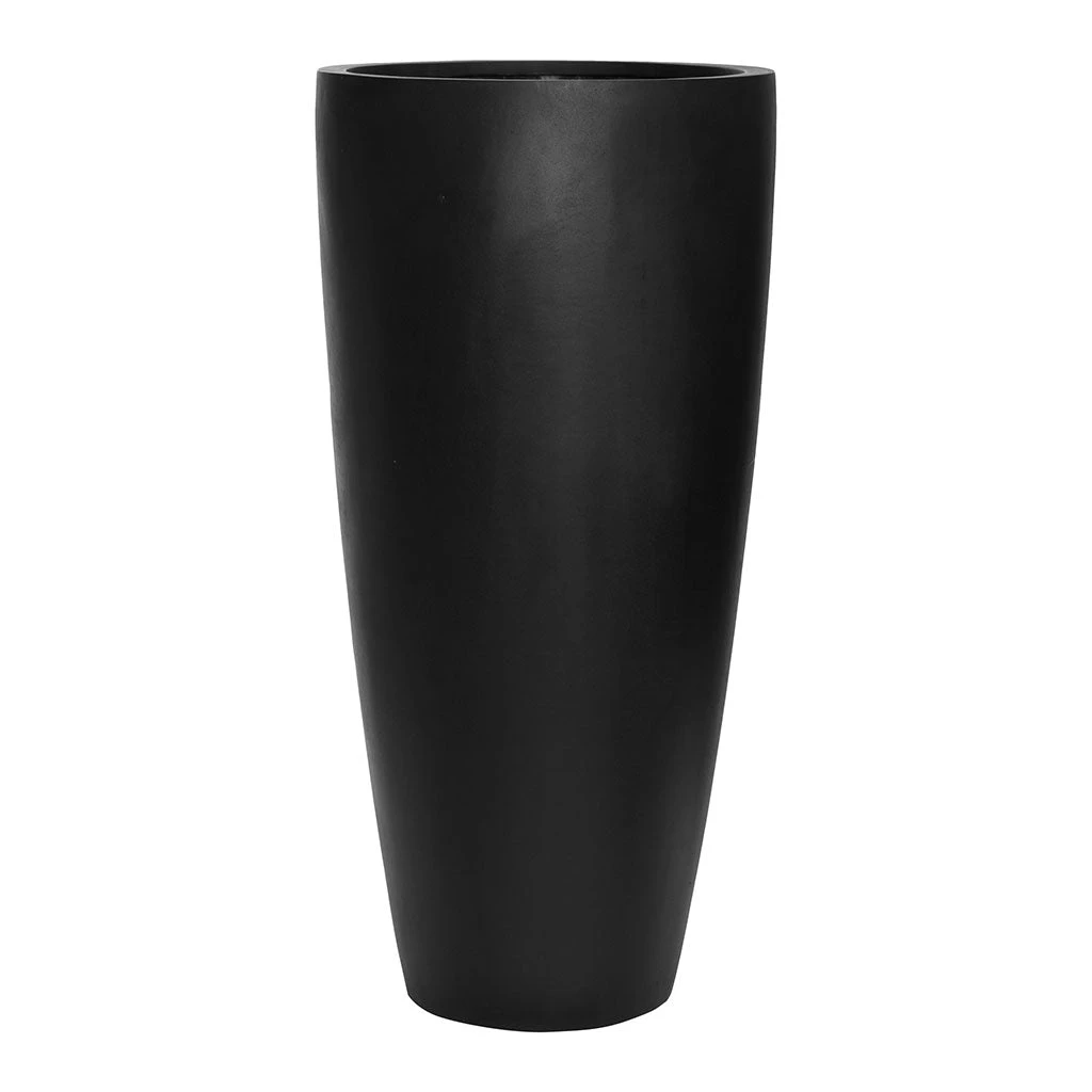 Dax Natural Tall Planter - Black 2 Dax Natural Tall Planter - Black - Image 2