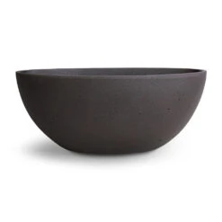 Dorant Refined Oval Plant Bowl - Volcano Black -Indoor Plant Store Dorant Refined Oval Plant Bowl Volcano Black 32x13.5x12.5cm