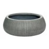 Eileen Plant Bowl - Ridged Dark Grey