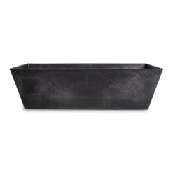 Ella Artstone Balcony Trough Planter - Black -Indoor Plant Store Ella Artstone Balcony Planter Black 55x17x17cm 2