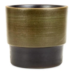Erik Plant Pot - Dark Olive -Indoor Plant Store Erik Plant Pot Olive 20x18cm