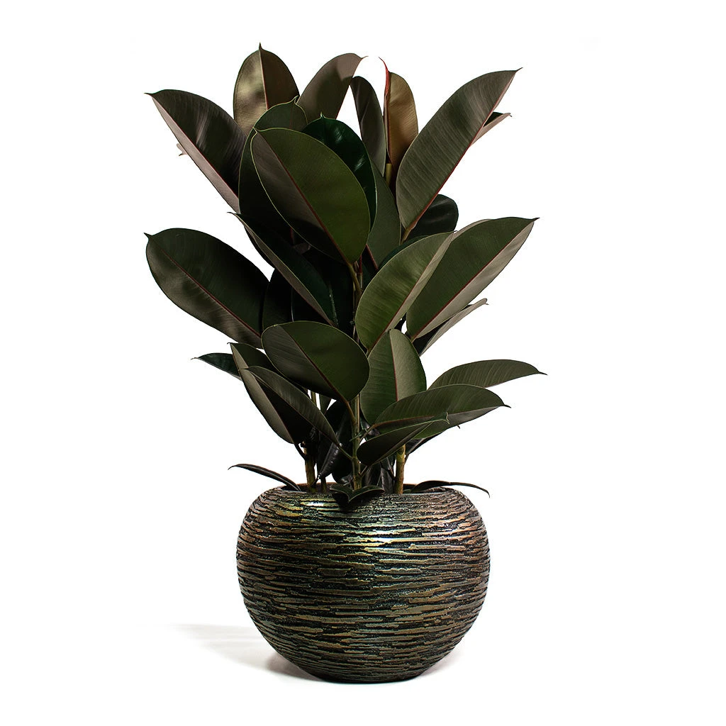Luxe Lite Wrinkle Globe Planter - Bronze 6 Luxe Lite Wrinkle Globe Planter - Bronze - Image 6