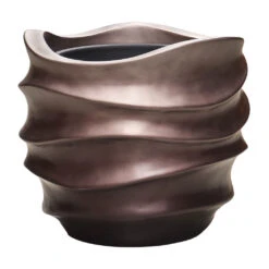 Gradient Lee Couple Planter - Matt Coffee -Indoor Plant Store Gradient Lee Couple Planter Matt Coffee 61x49cm