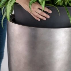 Gradient Partner Planter - Matt Grey 11 Gradient Partner Planter - Matt Grey -Indoor Plant Store Gradient Partner Planter Matt Grey 2