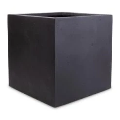 Grigio Cube Planter - Anthracite Concrete -Indoor Plant Store Grigio Cube Planter Anthracite Concrete 30x30x30cm
