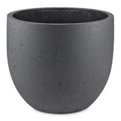 Grigio New Egg Pot Planter - Anthracite Concrete