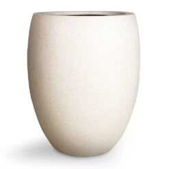 Grigio Tall Balloon Planter - Antique White Concrete -Indoor Plant Store Grigio Tall Balloon Planter Antique White Concrete 40x50cm 1