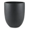 Grigio Tall Egg Pot Planter - Anthracite Concrete