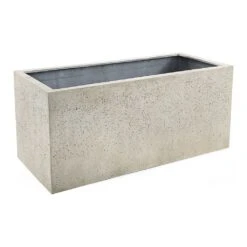 Grigio Trough Planter - Antique White Concrete -Indoor Plant Store Grigio Trough Planter Antique White Concrete Medium