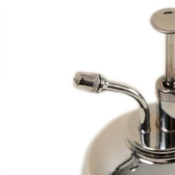 Haws Smethwick Spritzer In Nickel 6 Haws Smethwick Spritzer In Nickel -Indoor Plant Store Haws Smethwick Spritzer in Nickel Close Up