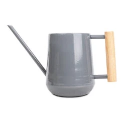 Indoor Watering Can 0.7L - Charcoal With Beech Handle -Indoor Plant Store Indoor Watering Can 0.7L Charcoal with Beech Handle