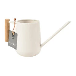 Indoor Watering Can 0.7L - Stone With Beech Handle 7 Indoor Watering Can 0.7L - Stone With Beech Handle -Indoor Plant Store Indoor Watering Can 07L Stone Beech Handle