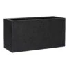 Jort Granite Trough Planter - Midnight Black