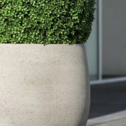 Jumbo Orb Planter - Stone Washed -Indoor Plant Store Jumbo Orb Planter Stone Washed Close Up