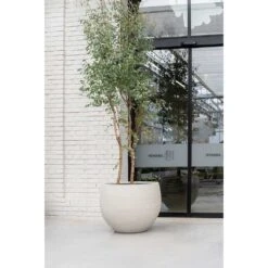 Jumbo Orb Planter - Stone Washed -Indoor Plant Store Jumbo Orb Planter Stone Washed Garden Tree