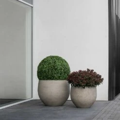 Jumbo Orb Planter - Stone Washed -Indoor Plant Store Jumbo Orb Planter Stone Washed Outdoor Plants