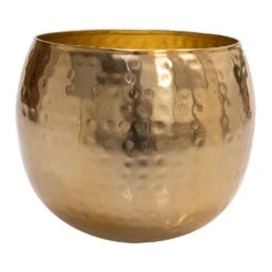 Kody Metal Plant Pots - Set Of 3 - Large - Gold -Indoor Plant Store Kody Metal Plant Pots Set of 3 Large Gold Single