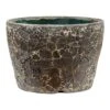 Lava Couple Straight Relic Planter - Black