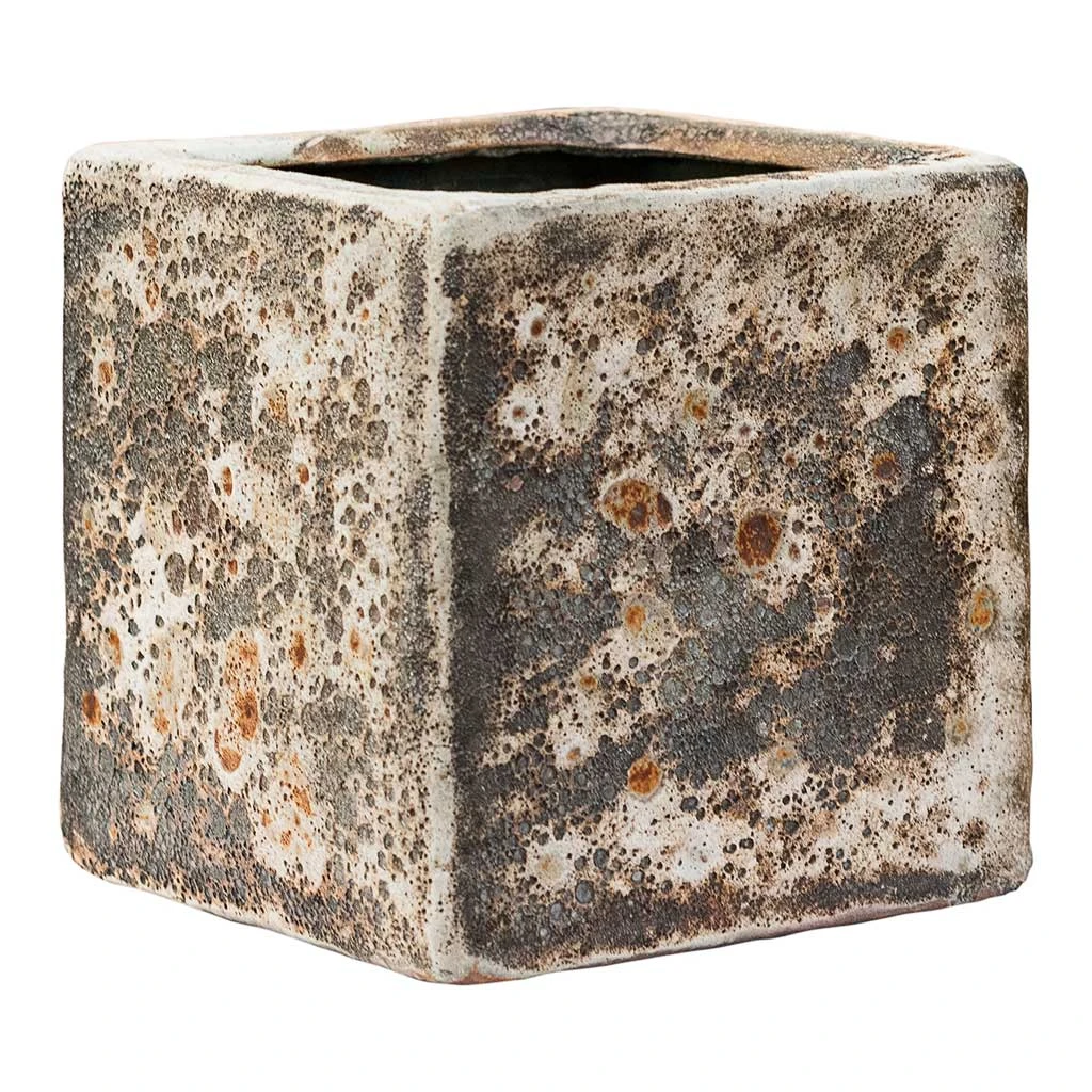 Lava Cube Relic Planter - Rust 6 Lava Cube Relic Planter - Rust - Image 6