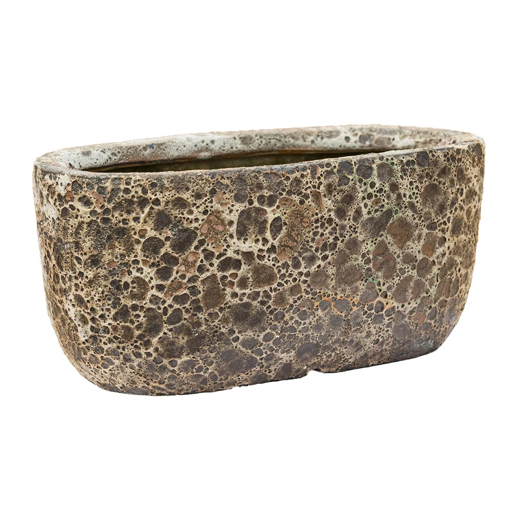 Lava Oval Relic Plant Bowl - Rust 1 Lava Oval Relic Plant Bowl - Rust